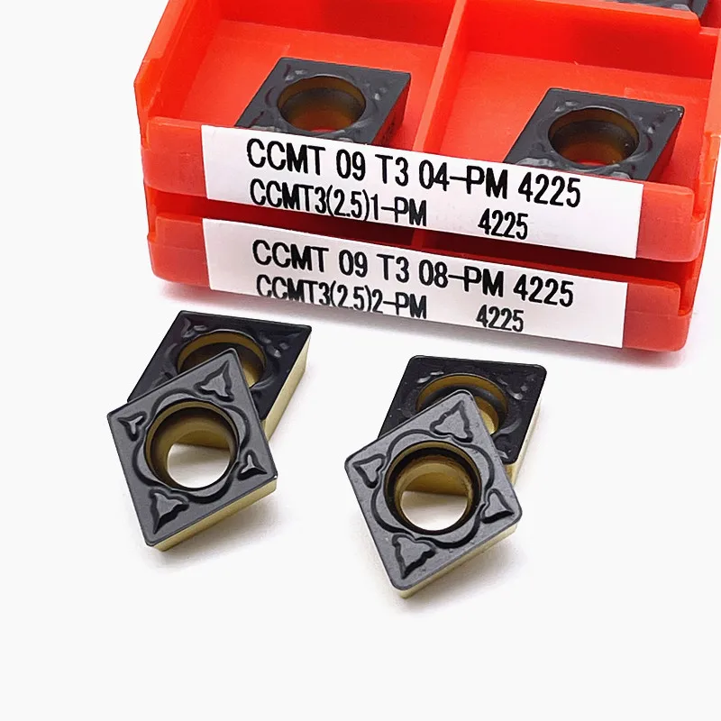 内部旋盤用ツールccmt09t304 pm 4225超硬インサート,内部回転工具,金属旋盤用,高品質,ccmt 09t308 pm4225