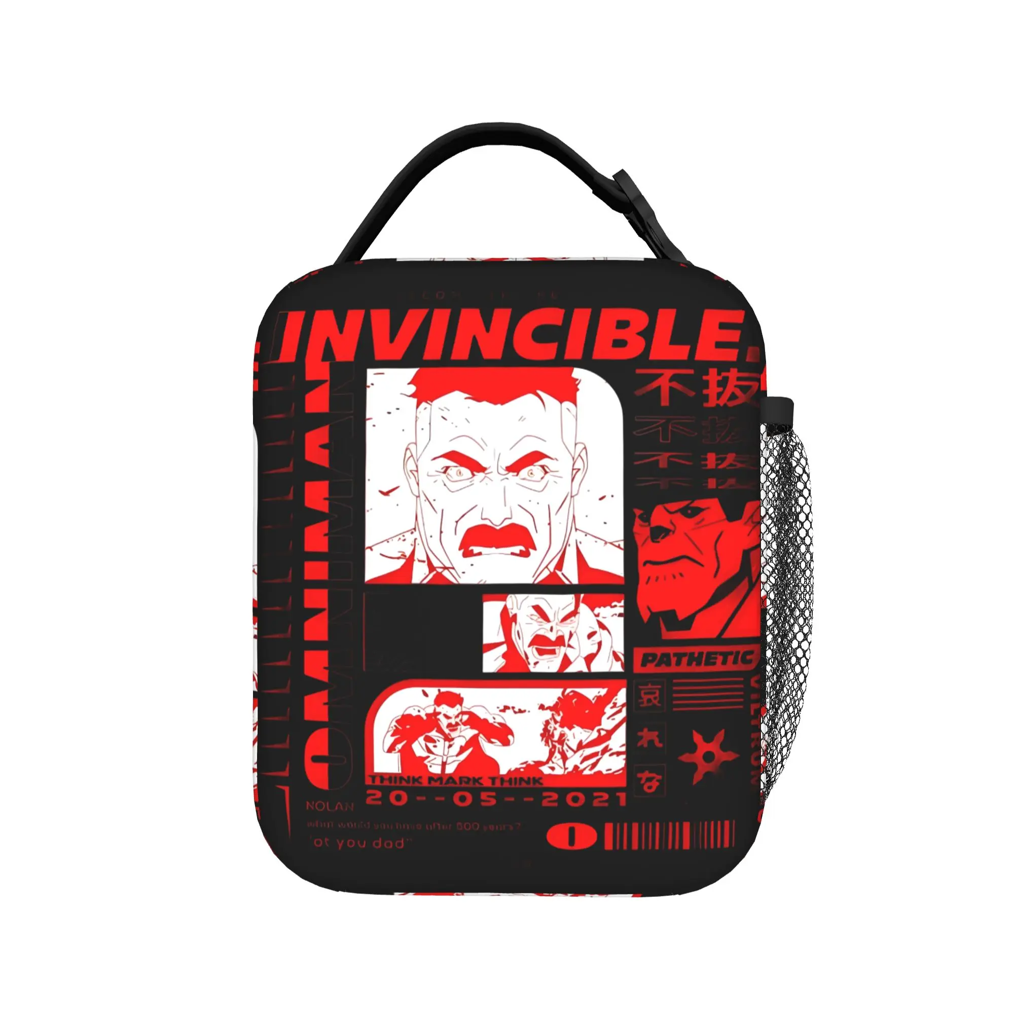 Invinci-bles Poster Insulated Lunch Bag Cooler Bag Reusable,Meal Container  Portable Tote Lunch Box Men Women Work  Travel