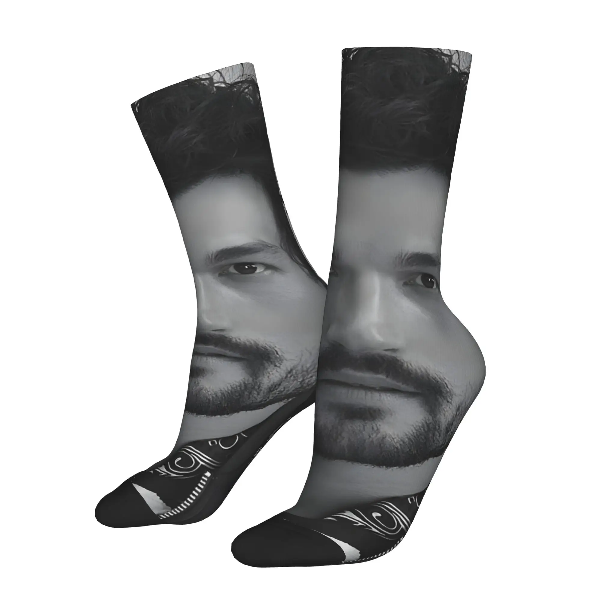 1 Pair Funny Crazy Sock for Men Paul Anthony Kelly Hip Hop Harajuku  Happy Quality Pattern Printed Sock Casual Gift
