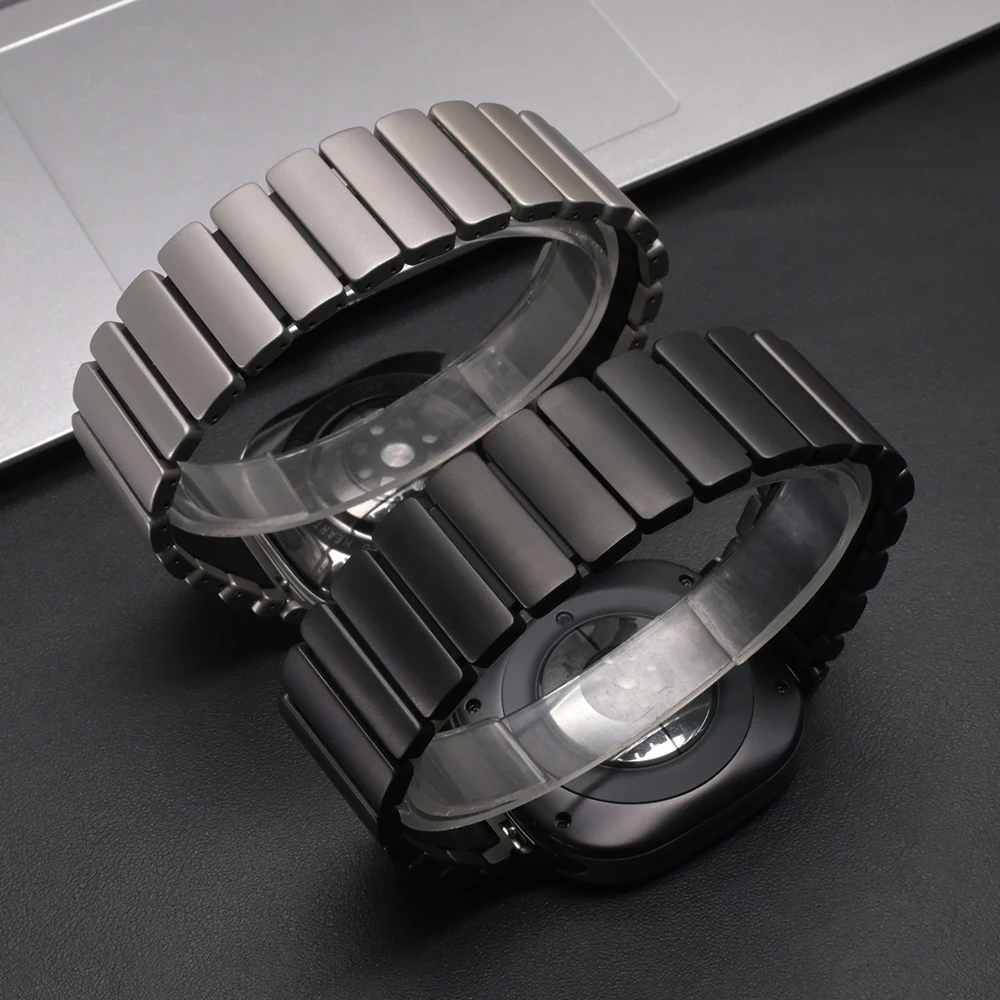 حزام مطاطي من التيتانيوم لساعة سامسونج جالاكسي 8 كلاسيكي 46 ملم 44 ملم 40 ملم سوار معصم فاخر لساعة جالاكسي الترا 2025 47 ملم 2024 #5