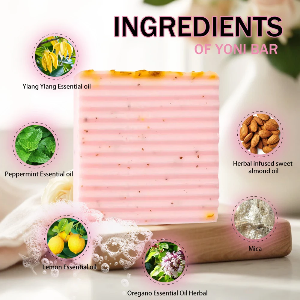 100g Natural Feminines Care Wash,For PH Balance Hand-Made Vegans Vaginals Care Soaps,Hand-Made Vegans Vaginals Care Soaps