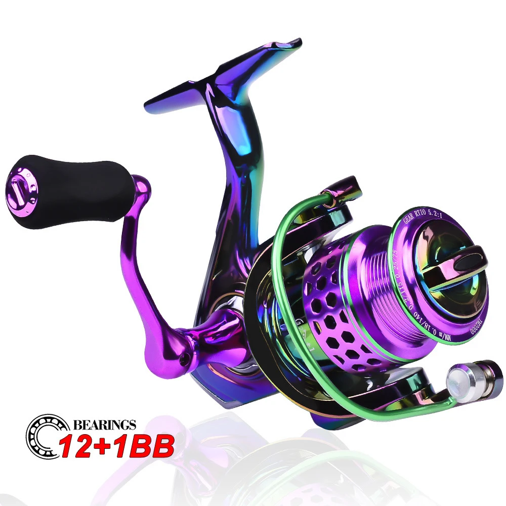 

Fishing Spinning Dazzle colour Reel Metal Spool 5.2:1 13BB Ball Bearings Carp Fishing Reel SX2000-4000 Fishing Reel