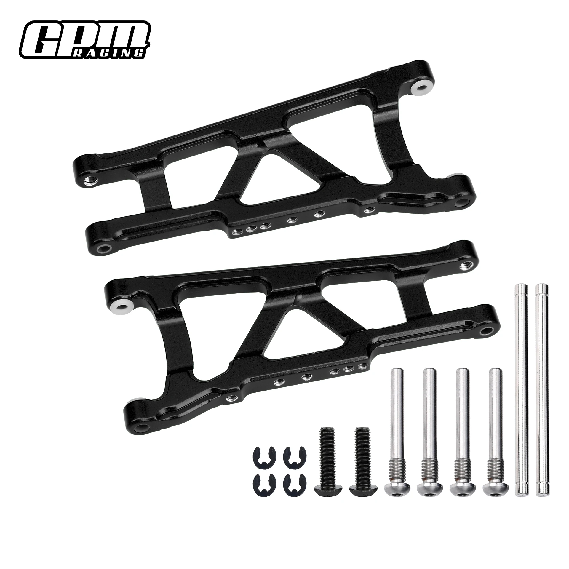 GPM-gelegeerde voor- en achterste onderste draagarmen voor de TRAXXAS 1/10 Slash 4X4 LCG / Stampede / Rustler / Hoss 3S / Ford F-150 Raptor R / XO-1.
