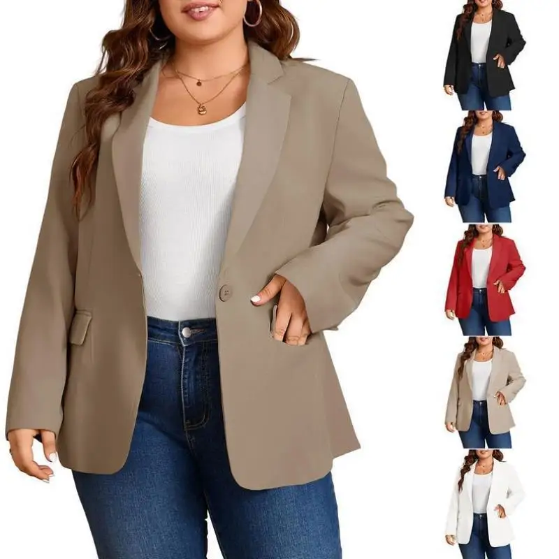 

plus Size Casual Women's Suit Jaet Lapel New Sle Cross-Border Casual Sport Suit Top Seven Sve ort Pants