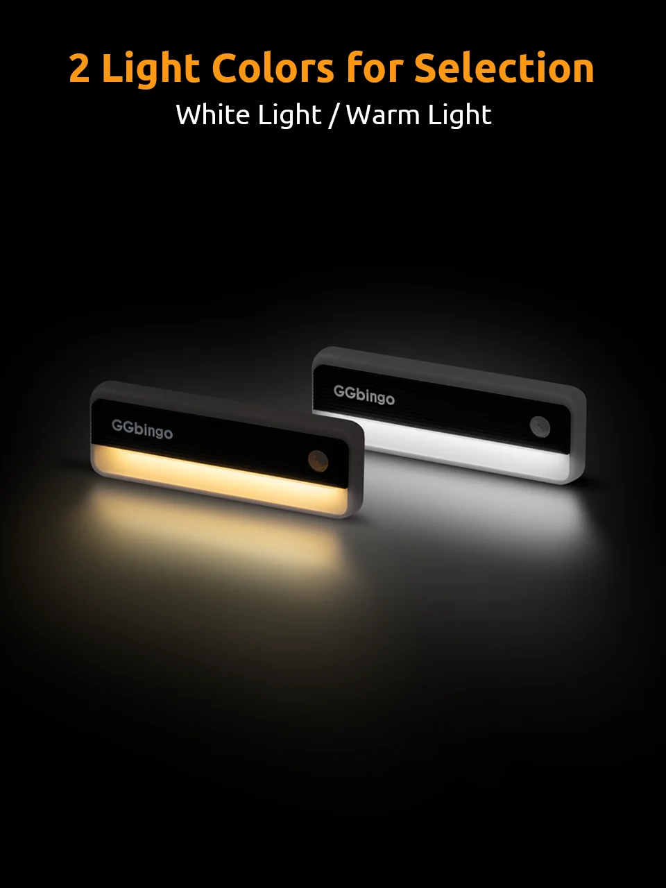 GGbingo Human Sensor Night Light Multi-light Type-C Charging LED Wall Light Cabinet Night Stairs Light