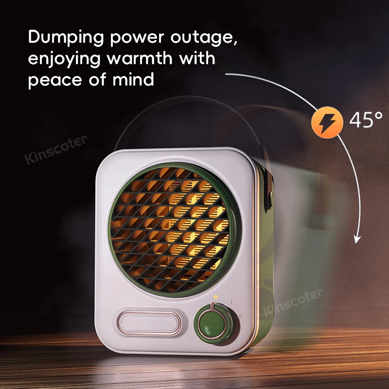 

KINSCOTER Portable Heater Electric Heater Room Heater Home Appliance Heating Stove Mini Radiator PTC Warmer Machine 1000W