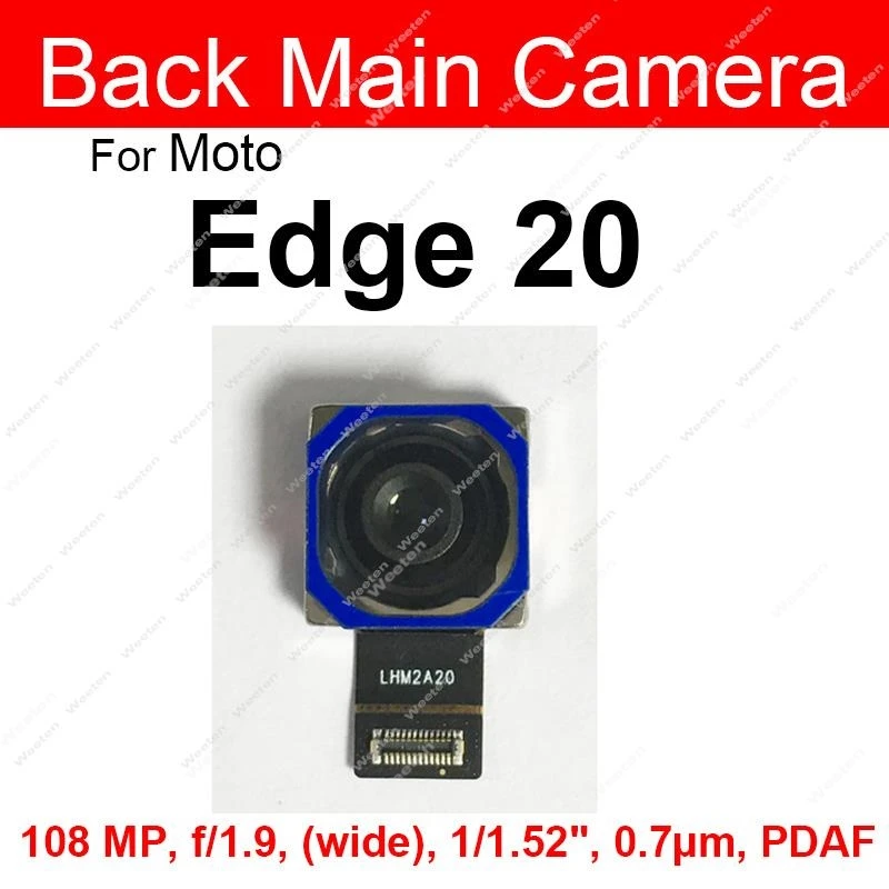 Front Facing Rear Main Camera For Motorola MOTO Edge Plus Edge S Pro Edge 20 20 Pro S30 Small Front Back Big Camera Module Parts