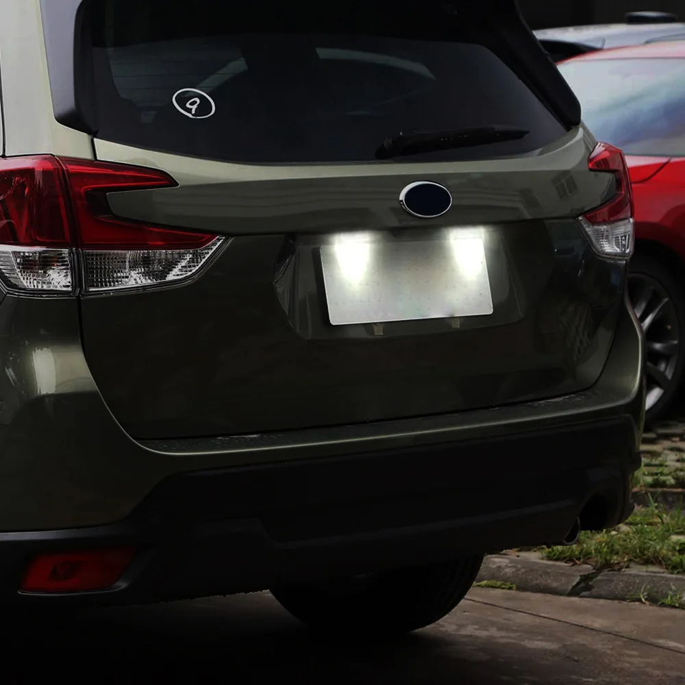 

2PCS For Subaru Forester BRZ WRX Crosstrek XV Legacy Outback Impreza Ascent Toyota GT86 Car LED License Number Plate Light