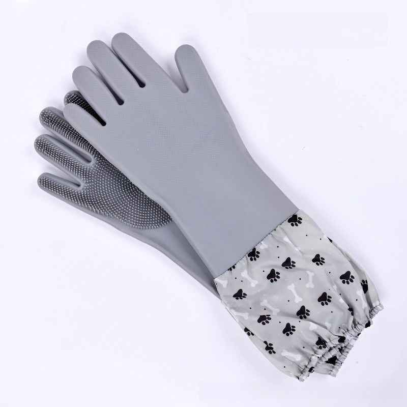 

Перчатки для купания домашних животных, щетка для ванны для собак и кошек, силиконовый массажный скруббер, инструмент для ухода за волосами, мягкая гибкая щетка для чистки, принадлежности для мытья домашних животных