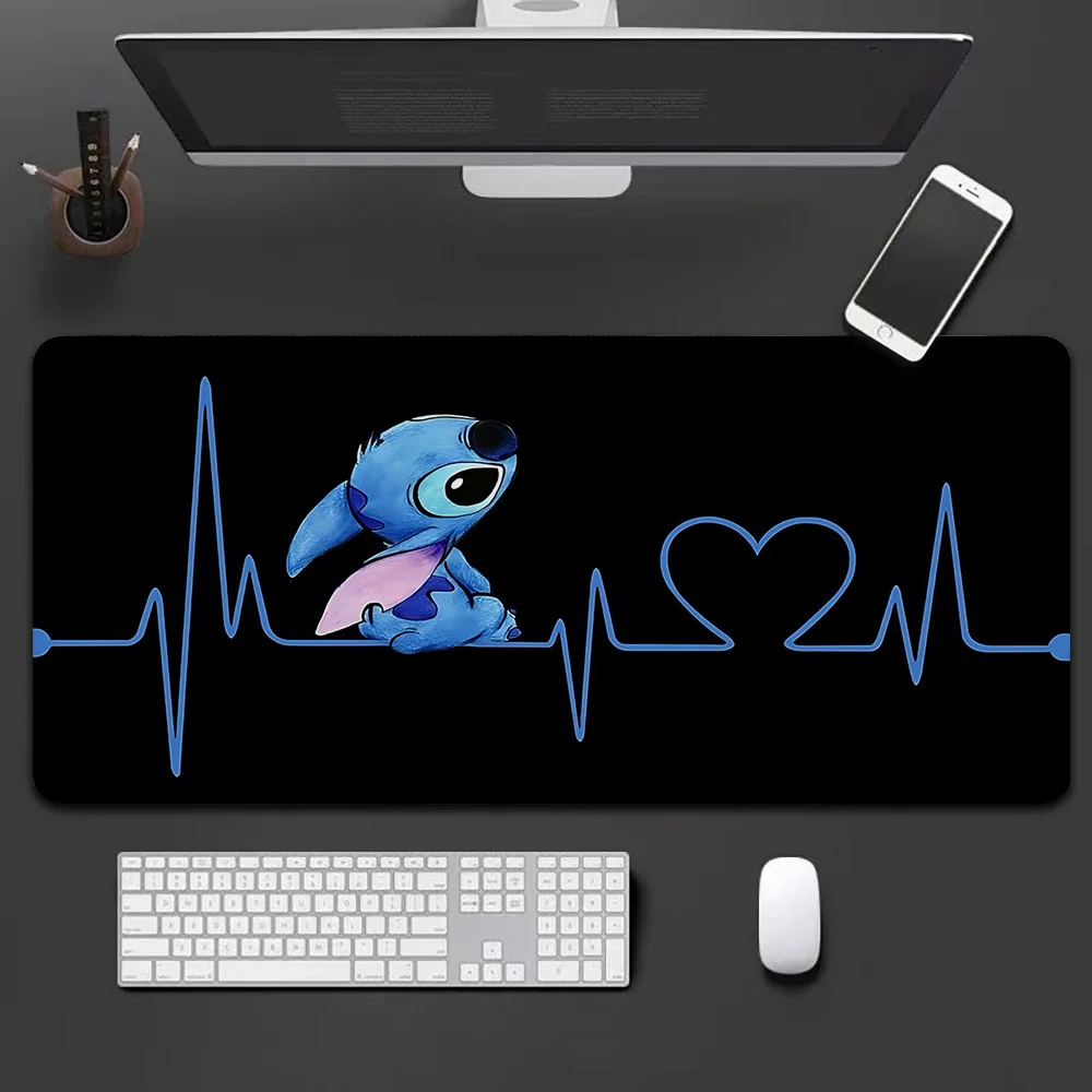 

Stitch Anime Gaming Mouse Pad - Large Size (30cm x 16.5in) Non-Slip Rubber Base, Durable & Smooth Surface, High-Definition Print