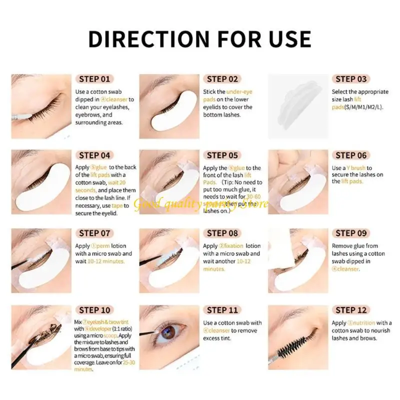 M4ya Sfondamento professionale e ciglia per densità migliorata e fronte e le ciglia con look naturali lunga durata