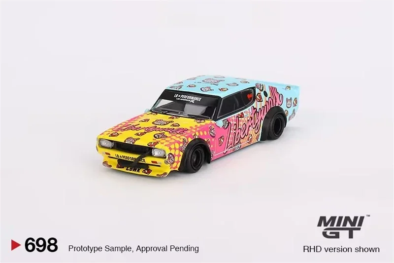 MINI GT 1:64 Skyline Kenmeri Liberty Walk LBWK KUMA LHD coche modelo fundido a presión