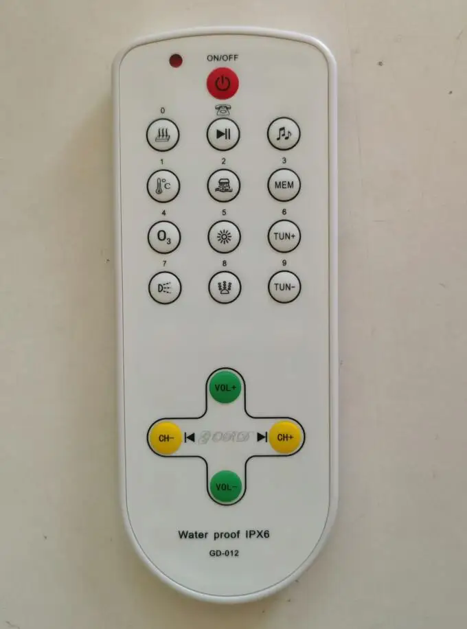 

Bathtub controller GD-7001 GD-7001B remote controller pad remote control panel GD-012