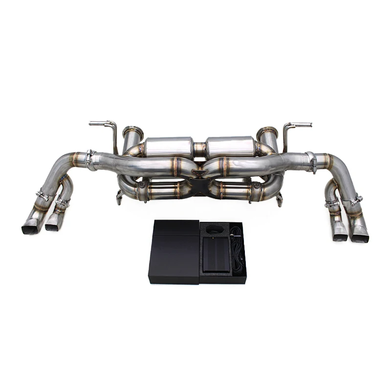 OEM Catback Muffler For Audi R8 V10 5.2L 2017-2019 Stainless Steel Valve Exhaust System With Remote Control