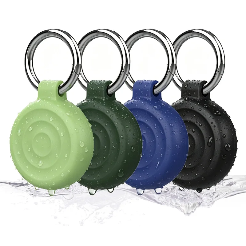 

AirTag Keyring with Waterproof Case,360° Shockproof All-Round Armour for Apple AirTag - Pendant for Keys, Suitcase, Bag
