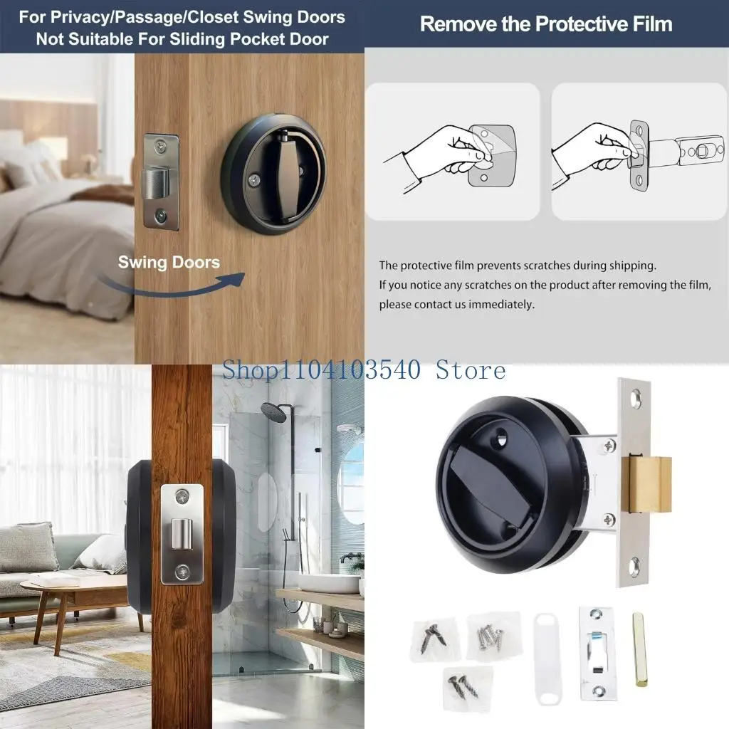 

02DC Adjustable Drawer Handle Twist Mechanism Door Lock Childproof Handle for Smooth Operation On Standard Ready Openings