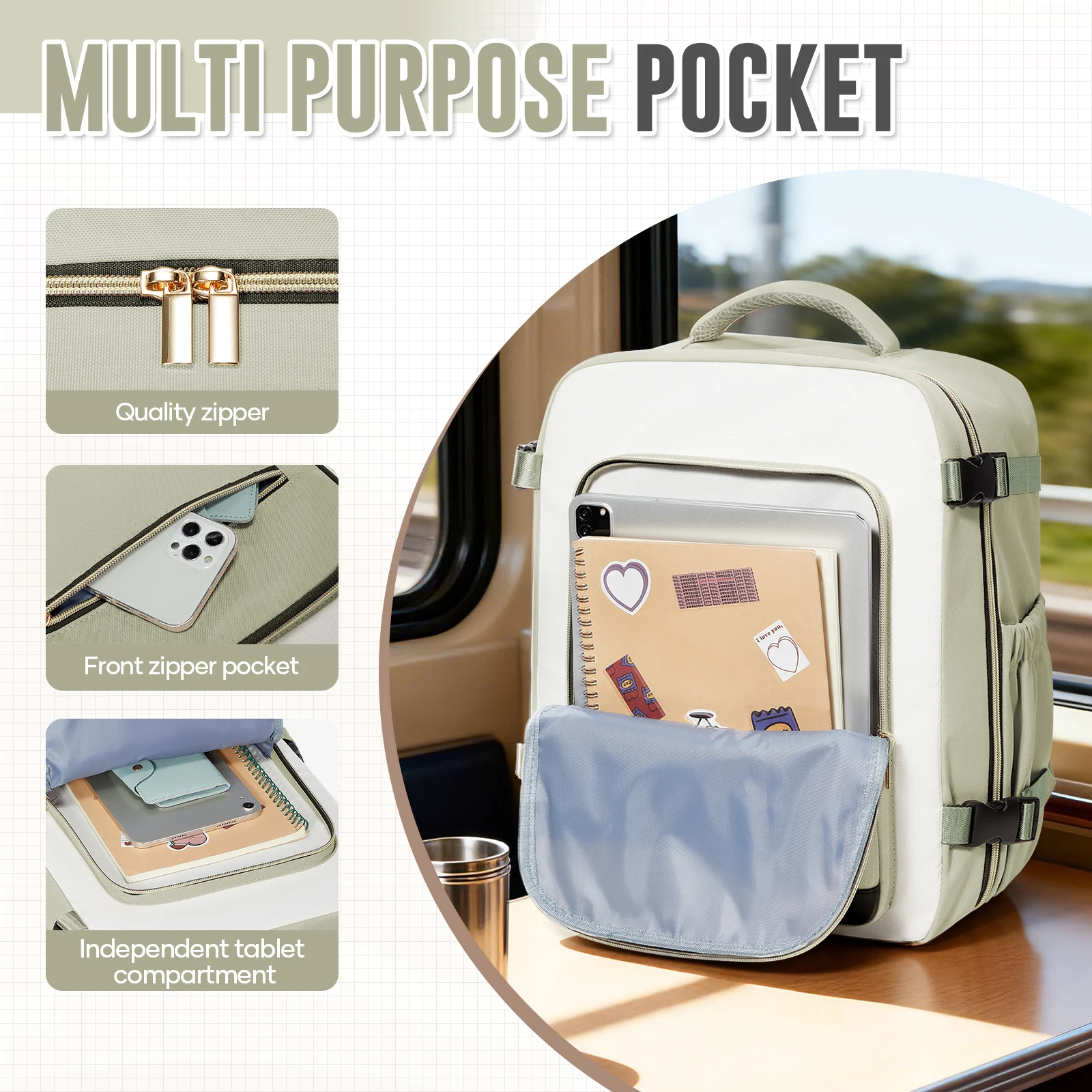 Ryanair حقيبة الظهر 40x30x20 حقيبة السفر Wizzair المقصورة حقيبة الرجال النساء 15.6 بوصة محمول على ظهره حقيبة ظهر عادية حقيبة ظهر للكلية #4