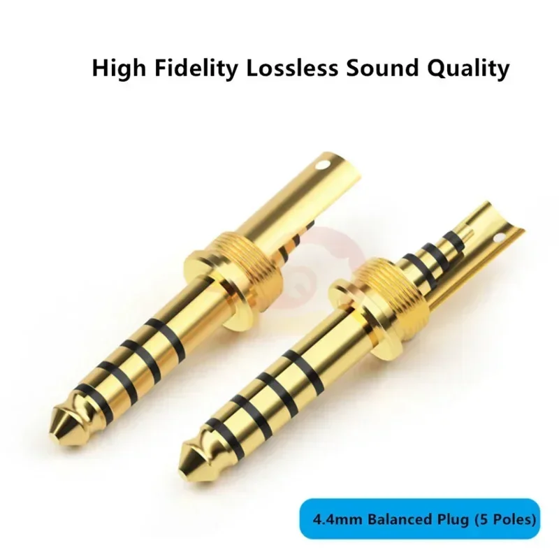 Consumer Electronics 4.4mm Jack Balanced Plug Soldering DIY Earphone Repair Wire Connector Audio Conector Speaker Terminal