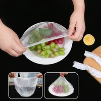 Disposable Saran Wrap Food Cover Plastic Fruit Vegetable Storage Bag Elastic Bowl Plate Lid Cover Kitchen Storage Organization 2