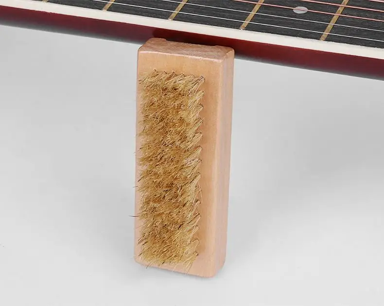 Guitar silk cleaning brush, electric wood folk guitar fingerboard cleaning and care brush, universal brush view 5