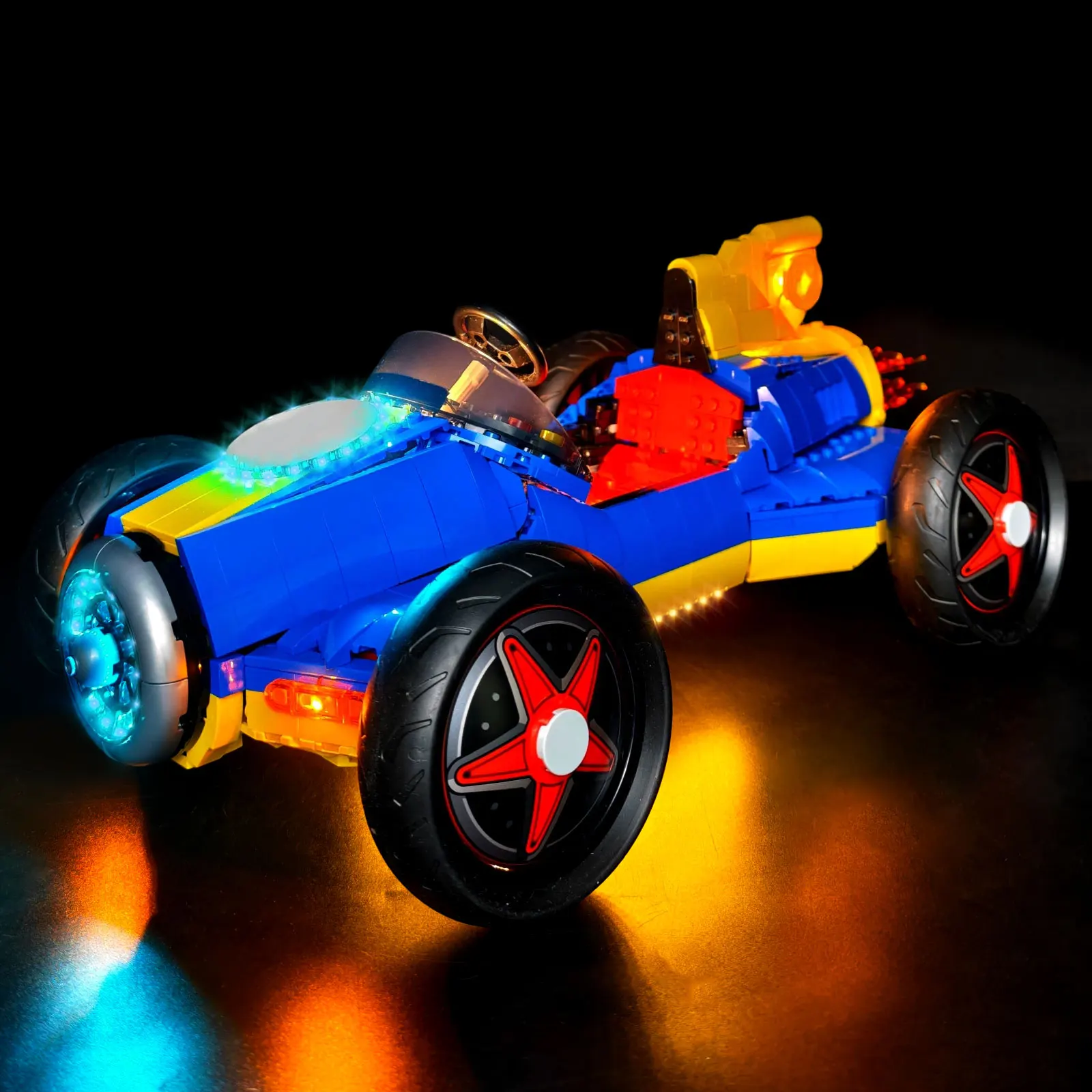 

Комплект светодиодных фонарей LYBMTWF, совместимый с конструктором Lego 72050 Mario Kart (модельные блоки в комплект не входят)