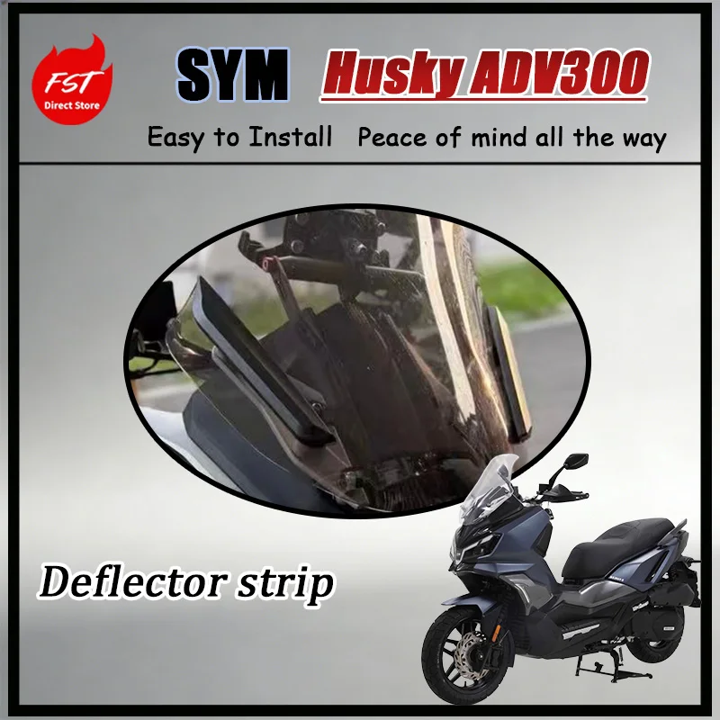

FOR SYM Husky ADV300 Windshield Pressure Bars Reinforced Anti-Vibration Thickened Base Stable Decoration Accessories Motorcycles