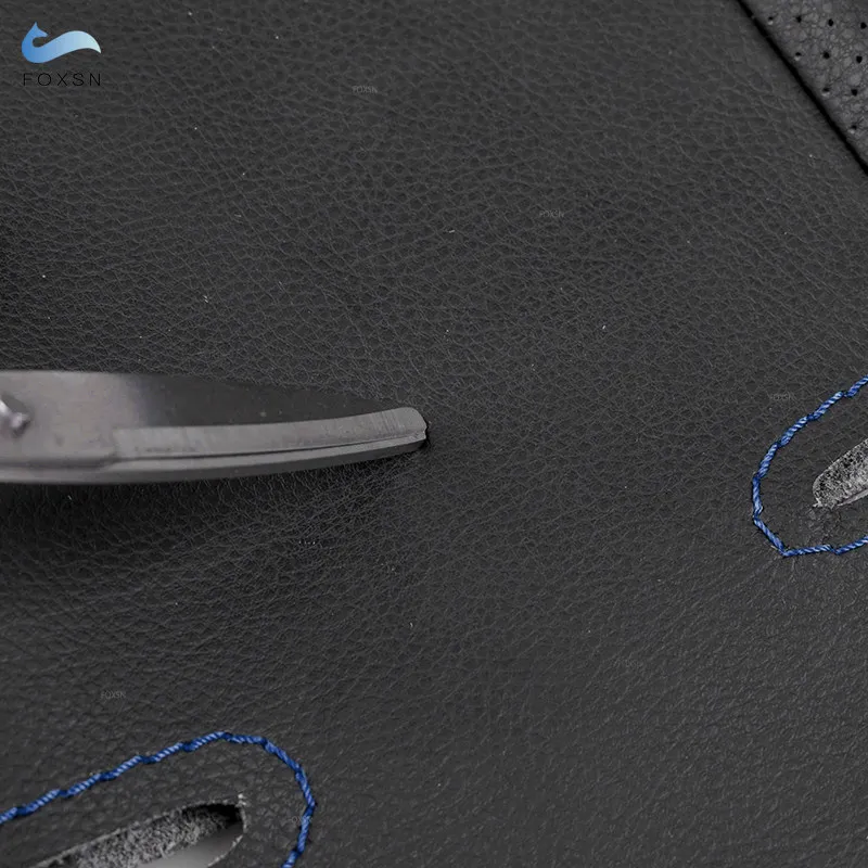 Hand-stitched Perforated Leather Car Steering Wheel Cover Trim For Audi A8 S8 D2 1998 - 2002 TT 8N S4 B5 S6 C5 1999 2000 2001