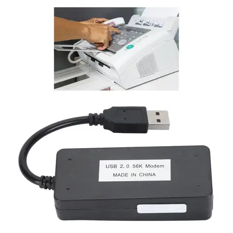 USB Data Modem 56K Dual RJ11 Ports Support Caller ID Plug and Play Anti Thunder Easy To Use USB Fax Modem for Laptop for LINUX