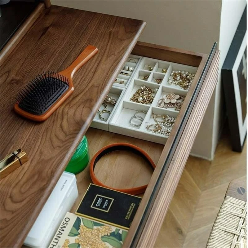 Nordic simple all-solid wood makeup table