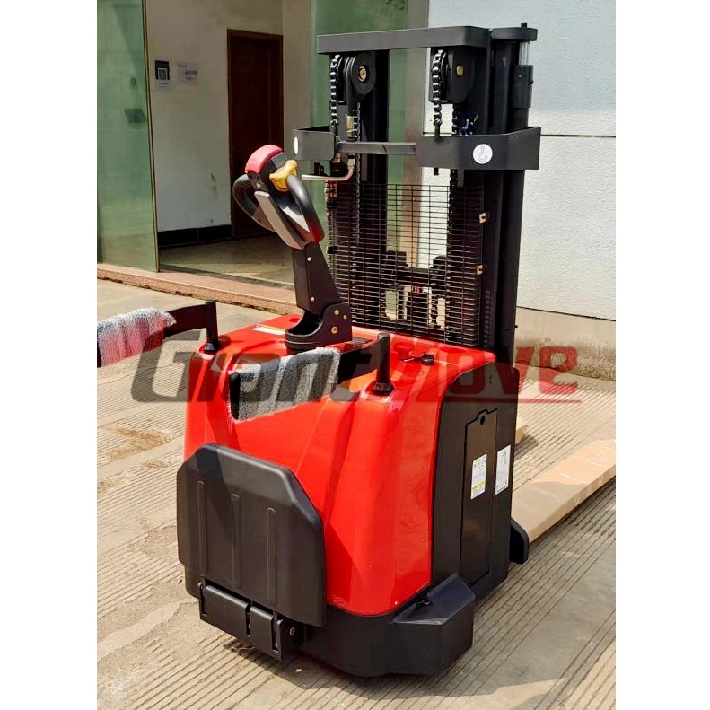 GIANT-MOVE 1500kg 2500mm Height Forklift Electric Stacker, Full Electric Pallet Stacker With Loading Capacity 1.5ton