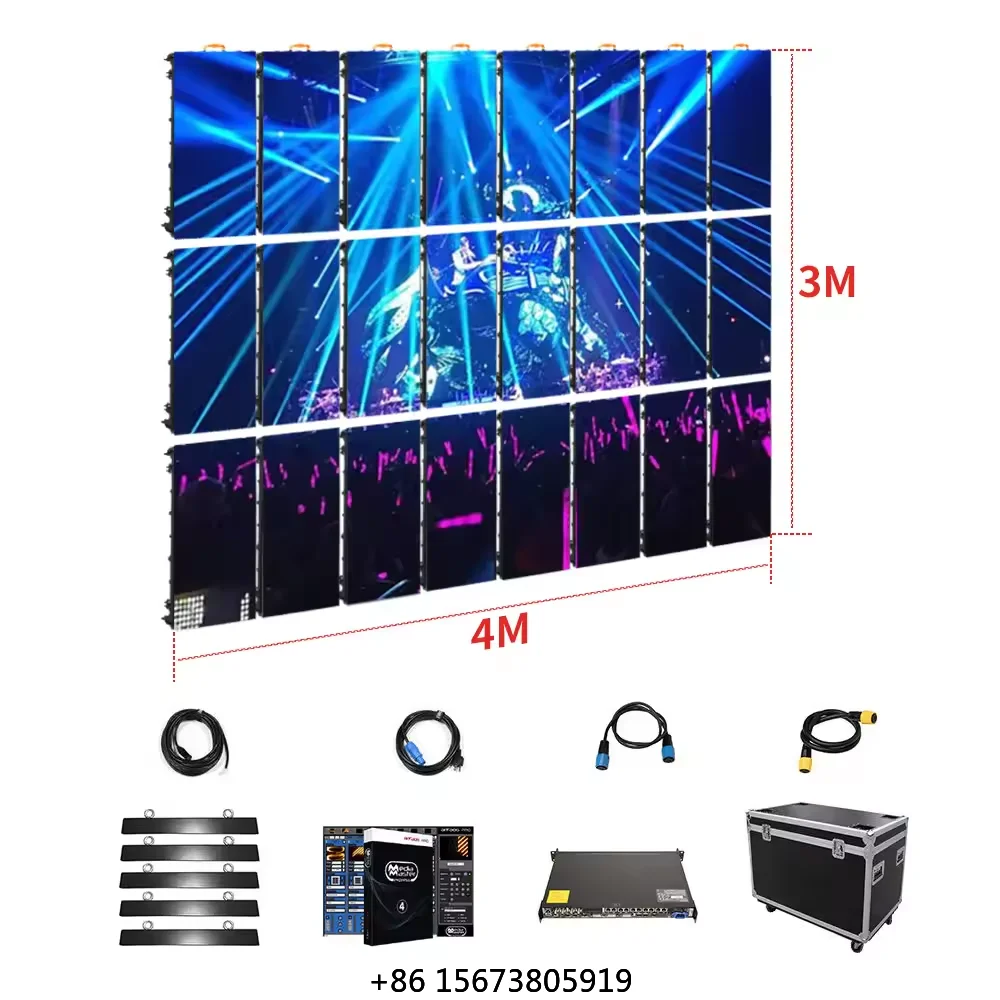 

Outdoor P3.91waterproof matrix Media Rental Pantalla Screen Display Panel Led Video Wall for Concert Events