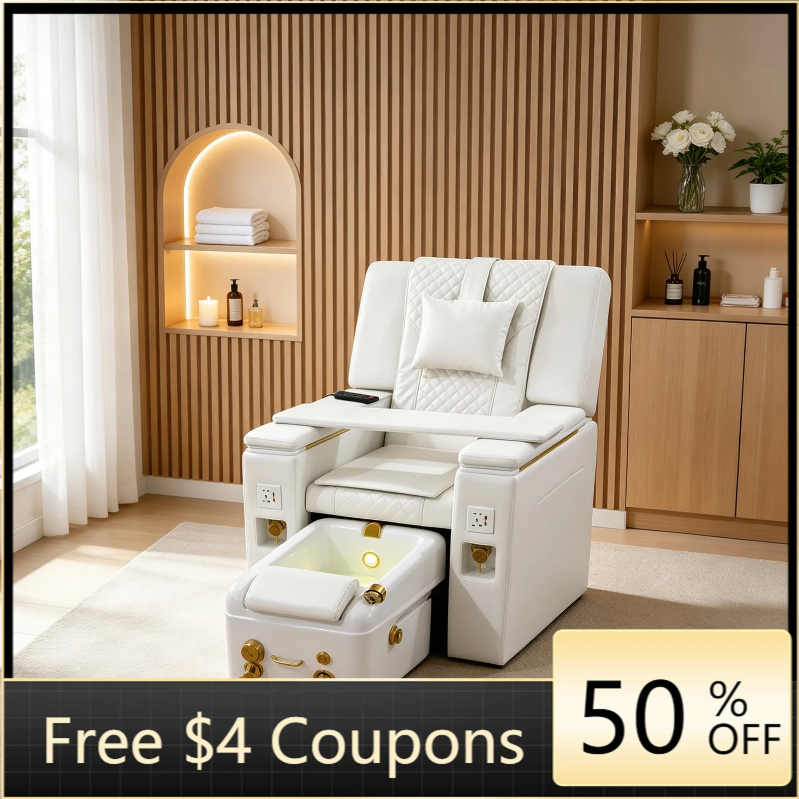 Spa Wellness Gym - Luksusowe elektryczne krzesło do pedicure z