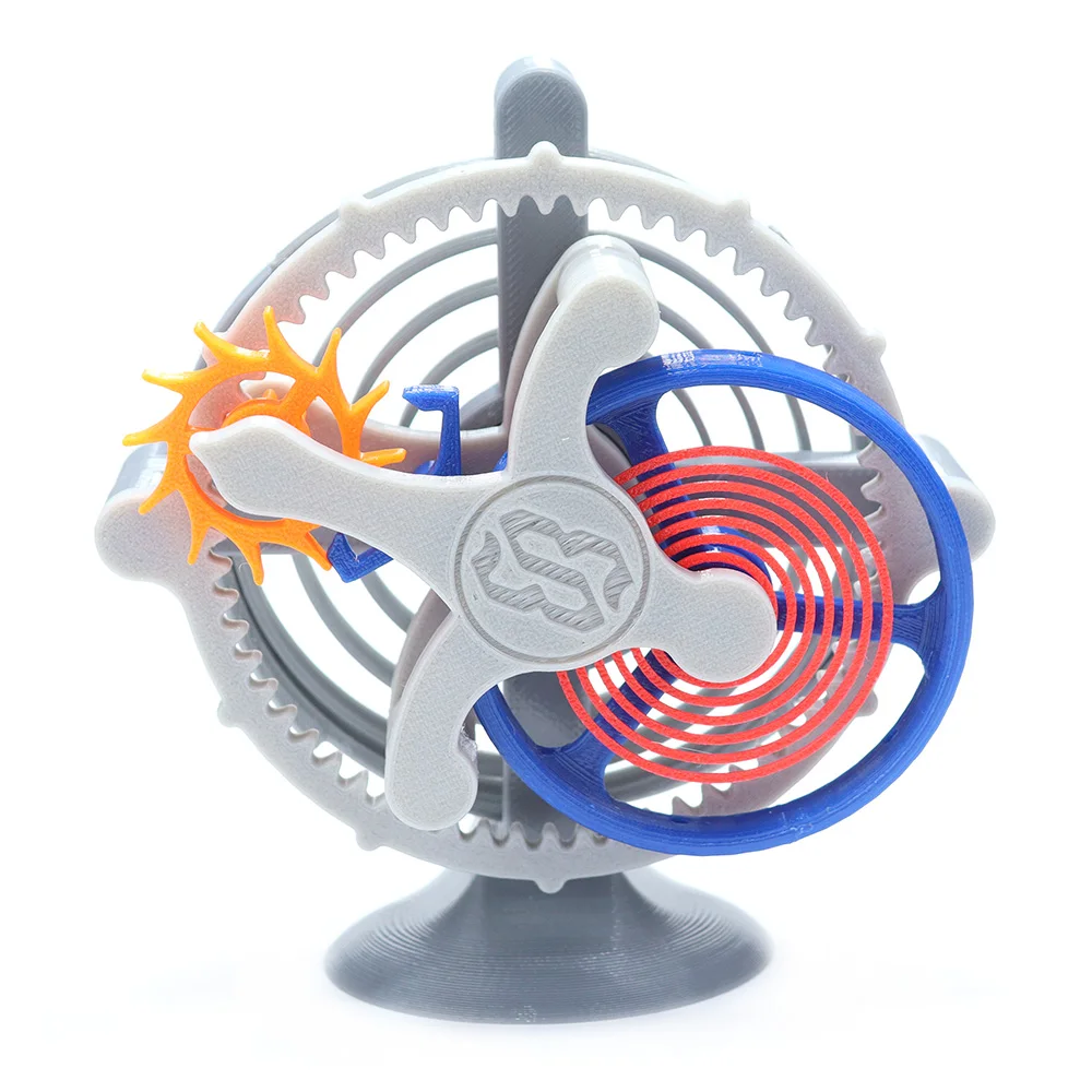 Mechanical pendulum model 3D printing Tourbillon Science popularization equipment Decompression toys Gear escapement structure
