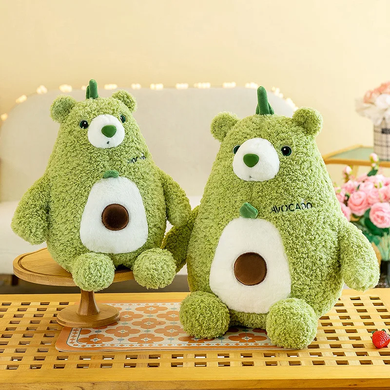 ตุ๊กตาหมีอะโวคาโดน่ารัก ของเล่นตุ๊กตาผ้าสำหรับเด็ก ของขวัญวันเกิด คริสต์มาส ของขวัญนุ่มนิ่มกอดได้ ตุ๊กตานอนกอด ของขวัญน่ารักสำหรับเด็กอ่อน