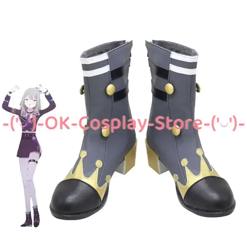 [Customized] Game Project Sekai Kusanagi Nene Cosplay Shoes Anime Roleplay Props Halloween Carnival Holiday Party Leather Boots