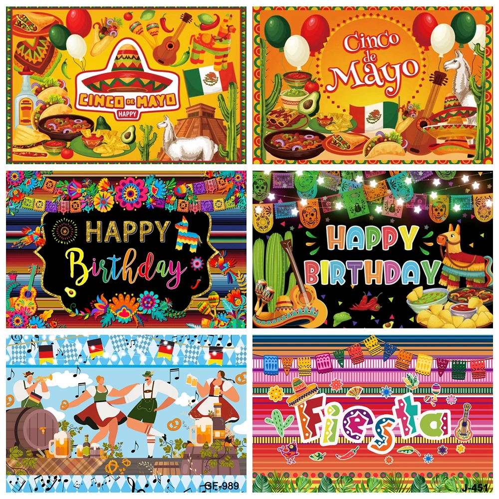 

Mexican Carnival Birthday Party Photo Background Decoration Photography Background Cactus Guitar Party Birthday Photo Booth Prop