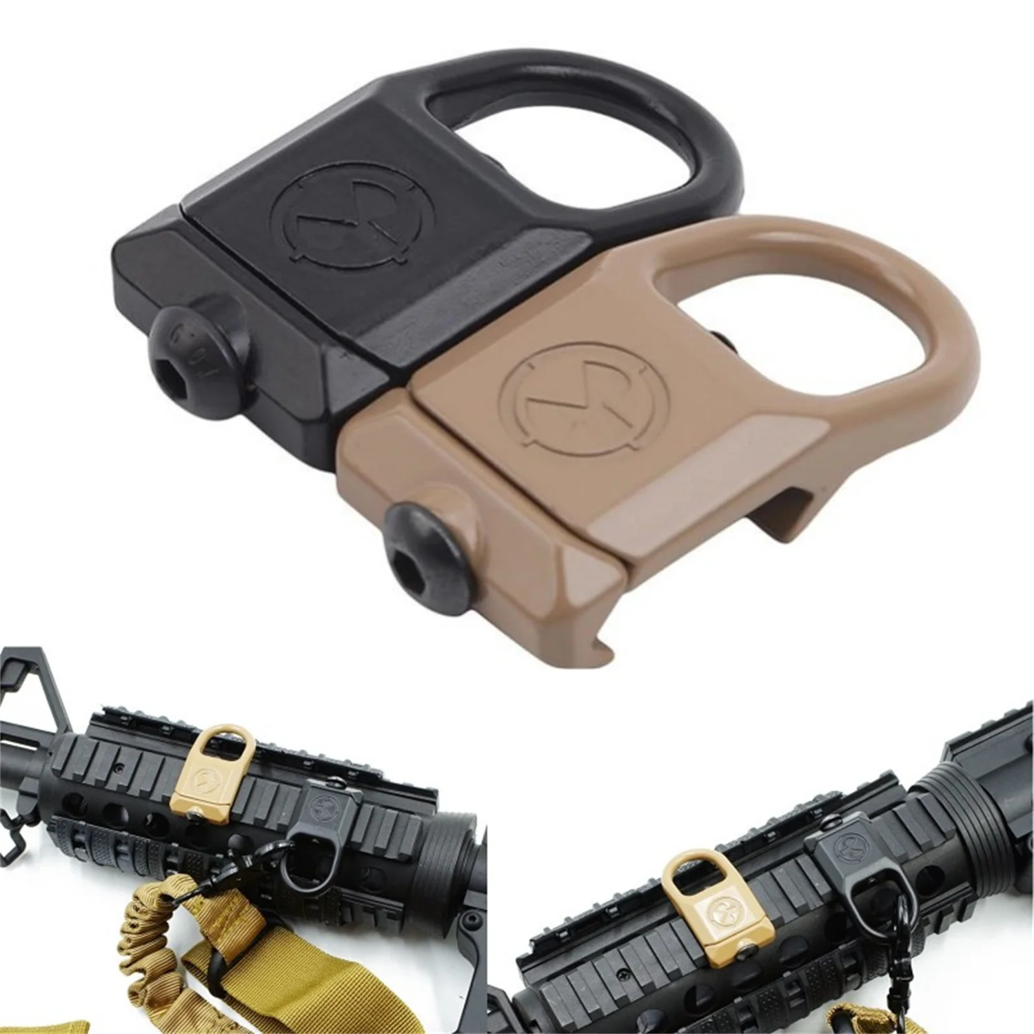 Hebilla táctica RSA GBB liberación rápida – Adaptador QD acero - imagen 3