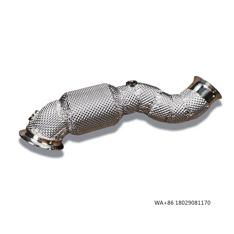 

16.High Performance Stainless Steel High-Flow Front Pipe With Catalytic Converter for C200 C260 E200 E300 W205