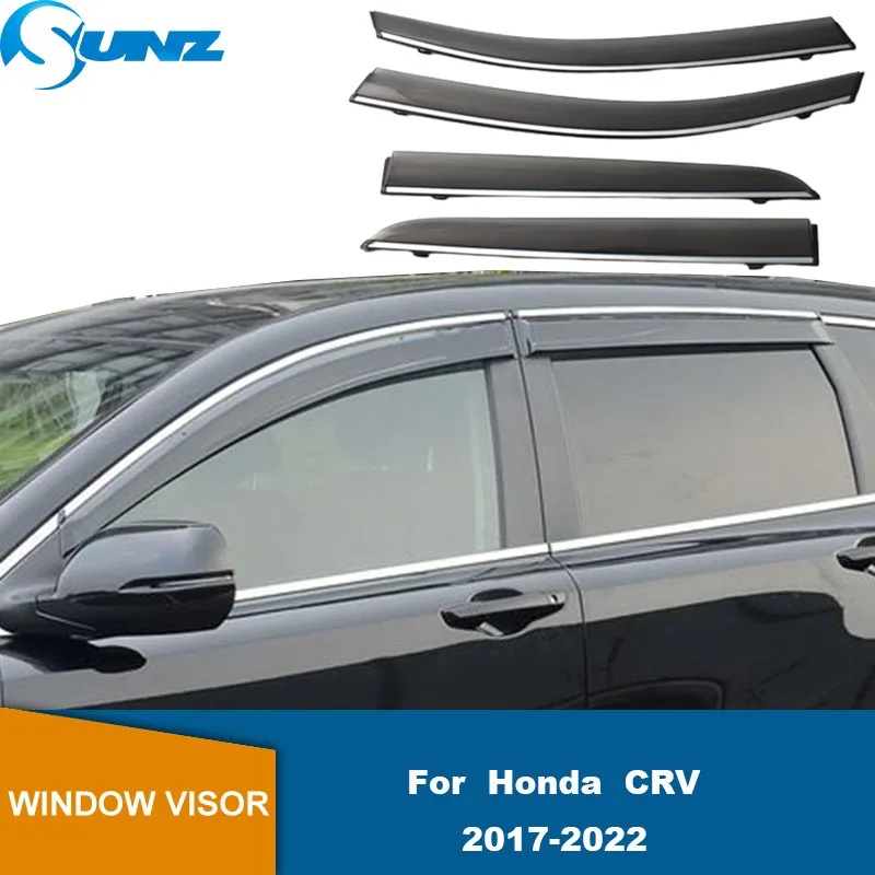 Window Visor For Honda CR-V CRV Hybrid 2017 2018 2019 2020 2021 2022 Weathershields Sun Rain Guard Side Window Deflectors SUNZ