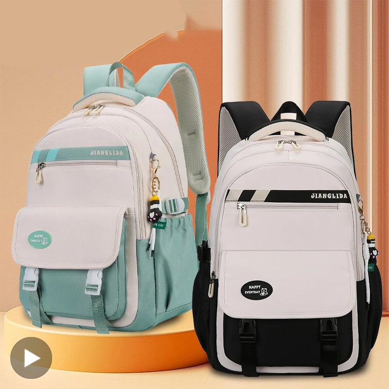 Backpack Children School Bag Back Pack For Boy Girl Kid Child Teenager Class Schoolbag Primary High Bookbag Female Women Teens