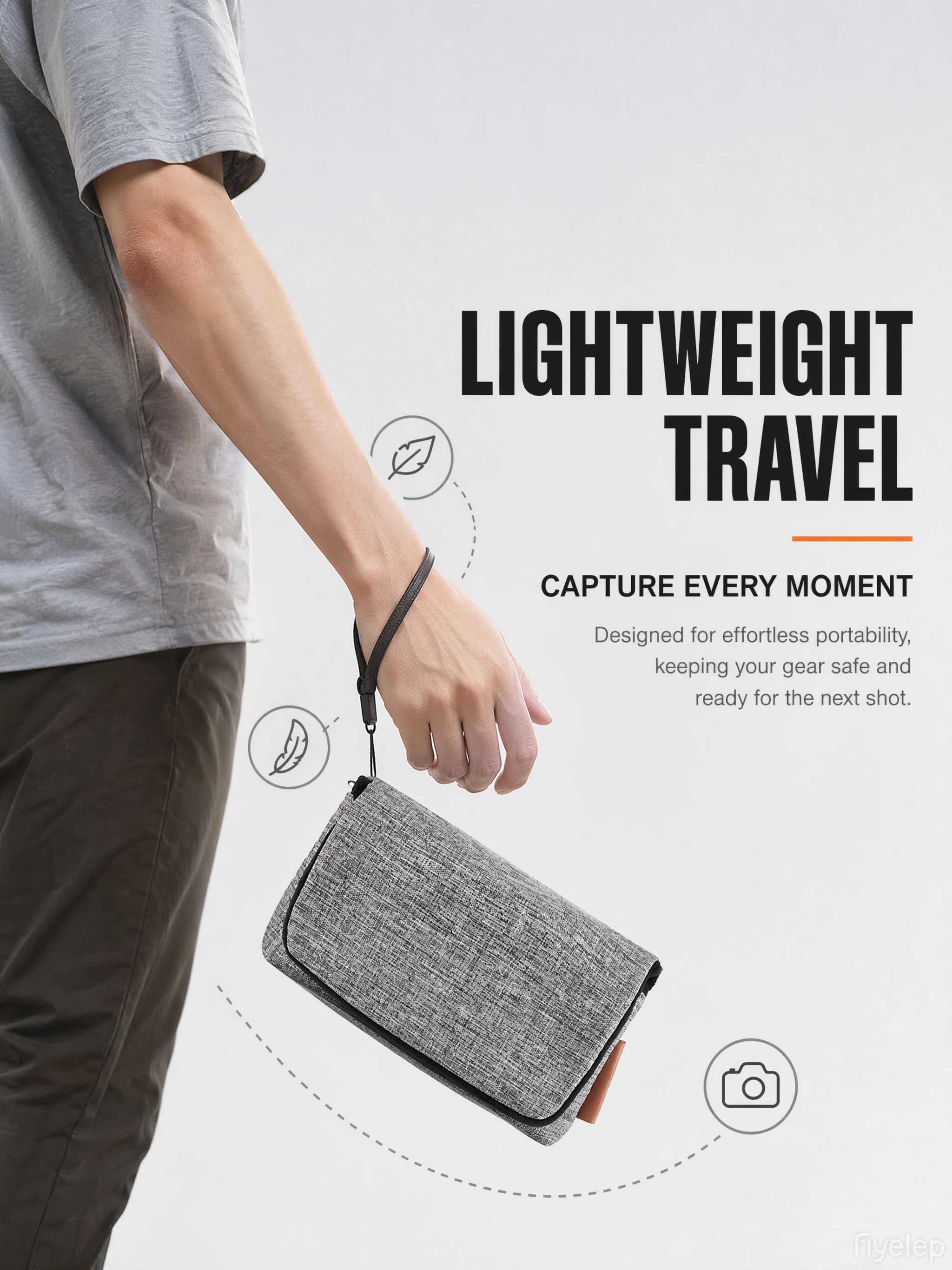Camera Bag Suitable For Sony Rx100 M1-M7 Ricoh Gr3X Grii Gr2 Gr4 Canon G7X G9X, Convenient As A Handheld Camera Bag