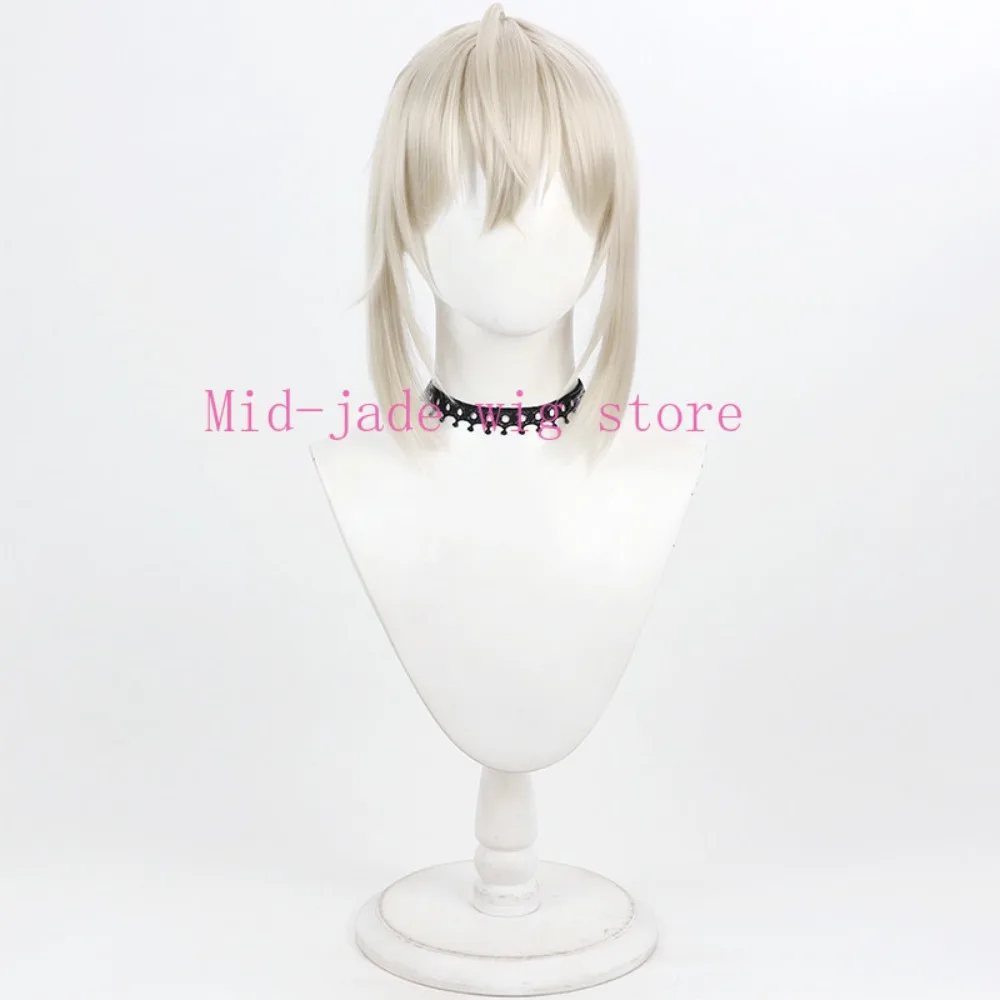 Bedivere Cosplay Wig Realistic Scalp Braided Low Ponytail Hair for Christmas Fantasy Convention Stage Event and Photography
