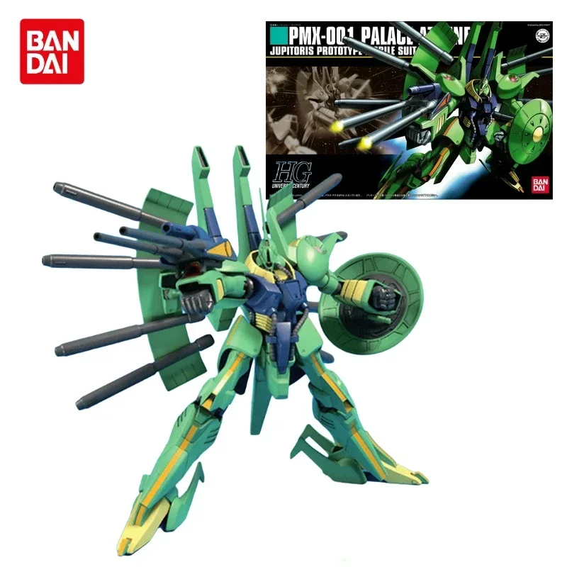 In Stock Bandai Original Gundam HGUC 1/144 PMX-001 Palace-Athne Assembly Model Anime Action Figure Model Toys Collectible Gifts