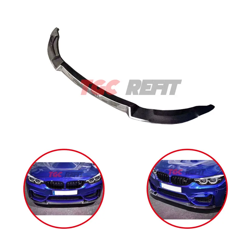 

For BMW 3 Series F30 Real Carbon Fiber Lip Front Splitter Carbon High Quality Front Spoiler Front Bumper Lip Chin