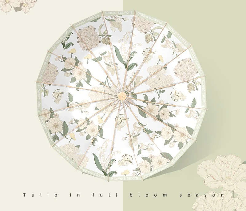 

Большой ветрозащитный 16-классный складной зонт в рубчик для женщин — все для погоды, защиты от солнца и защиты от ультрафиолета, в свежем и красивом стиле