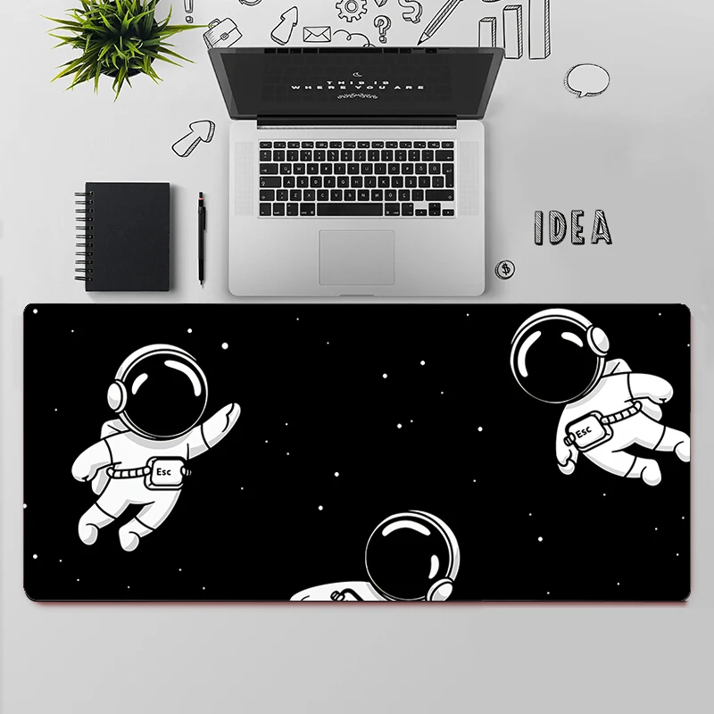 Cute Astronauta Space Gaming Mouse Pad Large Mouse Pad PC Gamer Computer Mouse Mat Big Mousepad XXL Keyboard Desk Mat Mause Pad