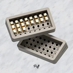 Exclusive Customized Puff32 Keycap Organizer Silicone Column Fixed Magnetic Dustproof Keycaps Storage Case Keyboards Accessories