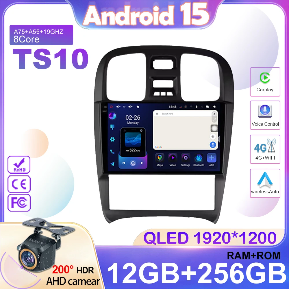 

Android 15 Car Radio For Hyundai Sonata EF 2001 - 2012 Head Unit Carplay Auto No 2din dvd Multimedia Video Player Navigation GPS