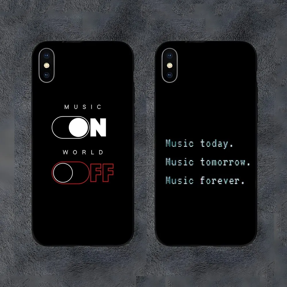 Music On World Off Phone Case For Samsung S21,S22,S23,S30,Ultra,S20,S30,Plus,S21 Fe,10,9,5G Silicone Cover