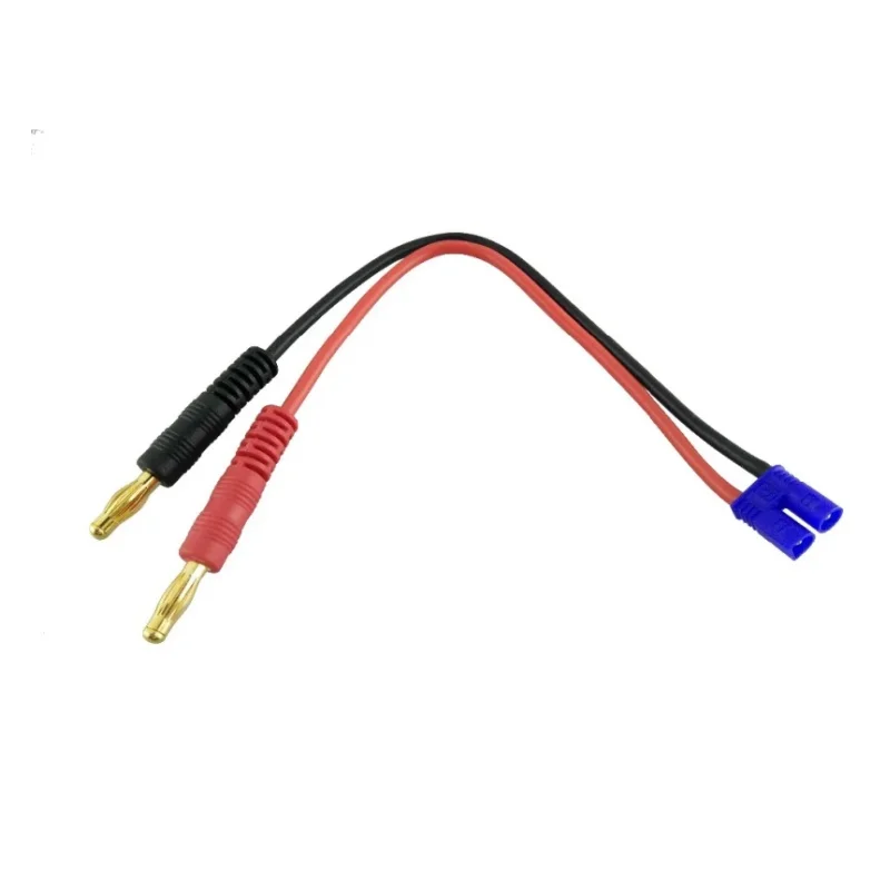 Male Banana Plug to EC2 Male Connector RC Balance Charge Lead Adapter 16AWG for B6 B6AC Charger Hubsan H501S X4 Battery